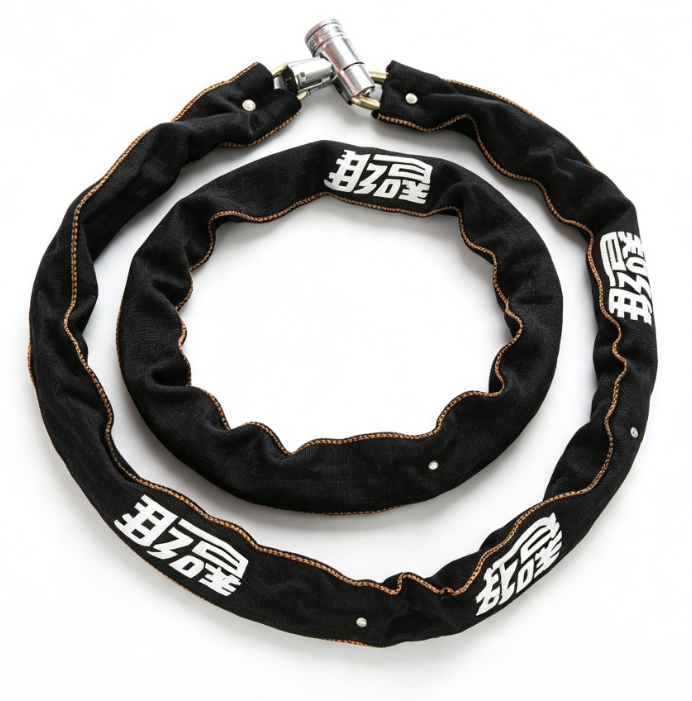 Motorcycle Chain Lock Security Bike Lock with Non Woven Cloth Cover Galvanized Coating for Mobility Scooter and Bike