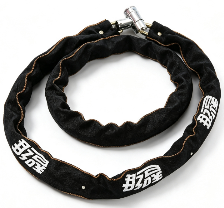 Motorcycle Chain Lock Security Bike Lock with Non Woven Cloth Cover Galvanized Coating for Mobility Scooter and Bike