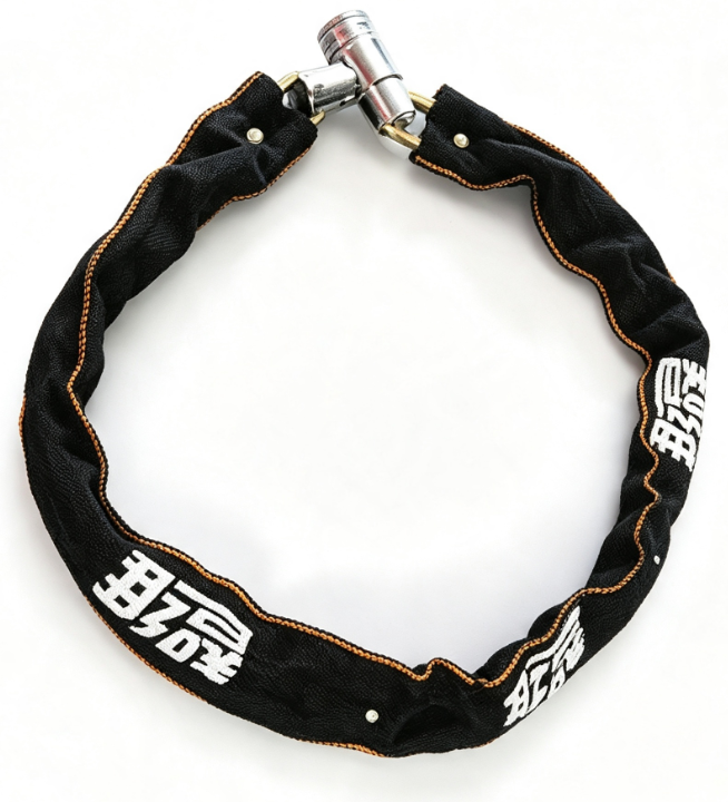 Motorcycle Chain Lock Security Bike Lock with Non Woven Cloth Cover Galvanized Coating for Mobility Scooter and Bike