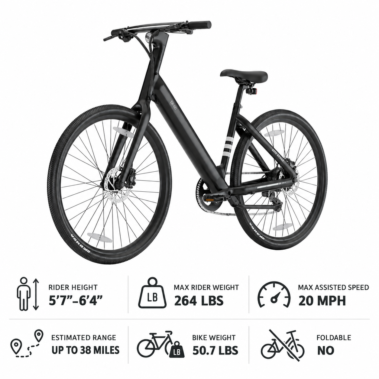 OKAI LyteCycle EB60 Lightweight Commuter E-Bike Rental – Store Pickup Only