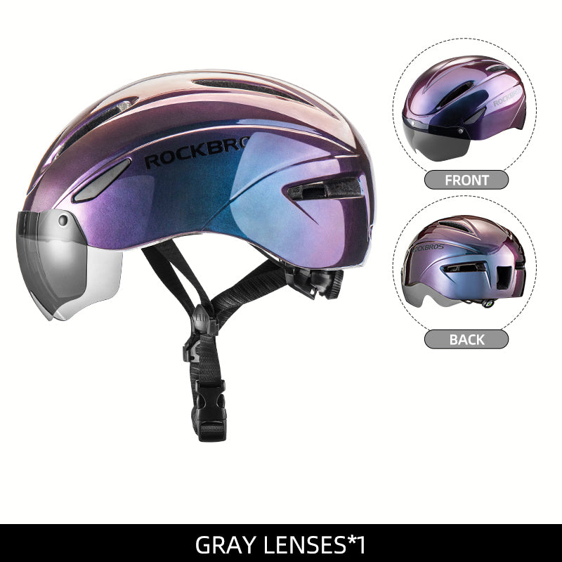ROCKBROS Ultralight Magnetic Goggles Cycling Helmet