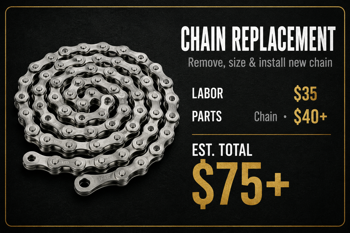 DRIVETRAIN, TUBELESS & BEARING SERVICE