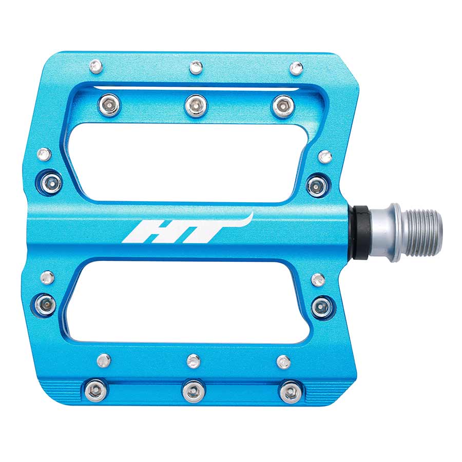 HT Components, AN14A Nano, Platform Pedals, Body: Aluminum, Spindle: Cr-Mo, 9/16'', Purple
