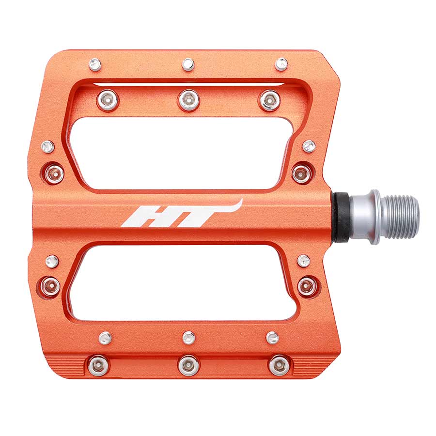 HT Components, AN14A Nano, Platform Pedals, Body: Aluminum, Spindle: Cr-Mo, 9/16'', Purple