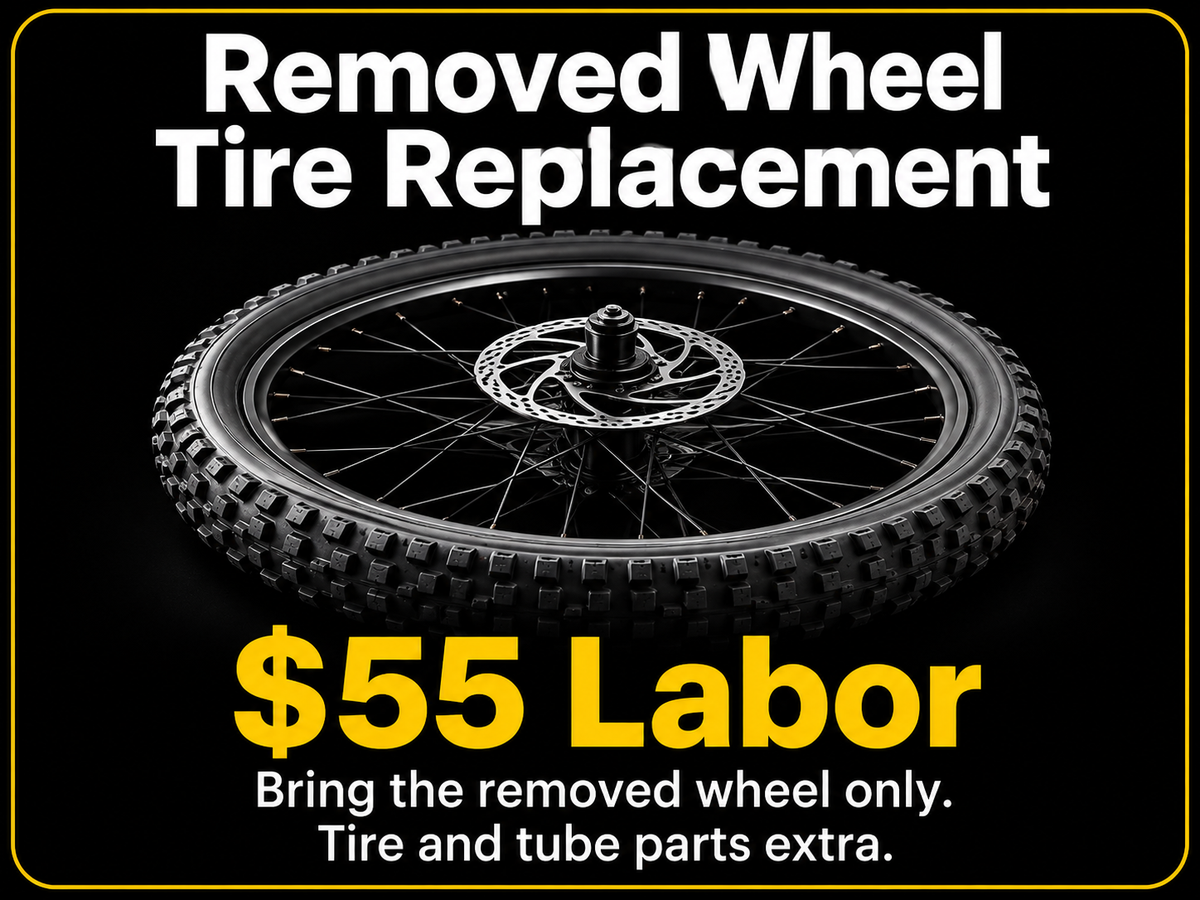 E-Bike Tube & Tire Replacement