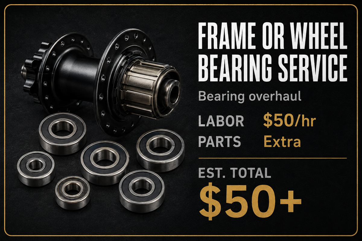 DRIVETRAIN, TUBELESS & BEARING SERVICE