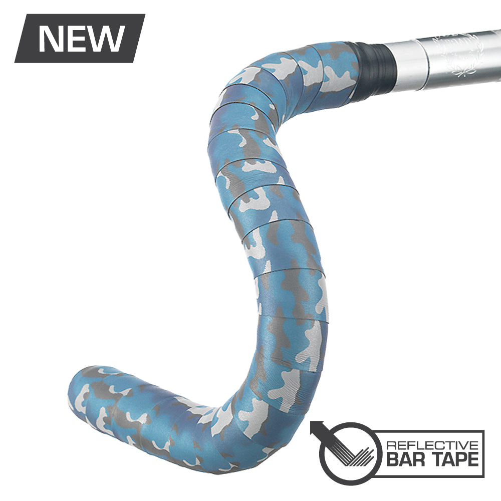 (BT-REFBL) Reflective Bar Tape - Blue Camo