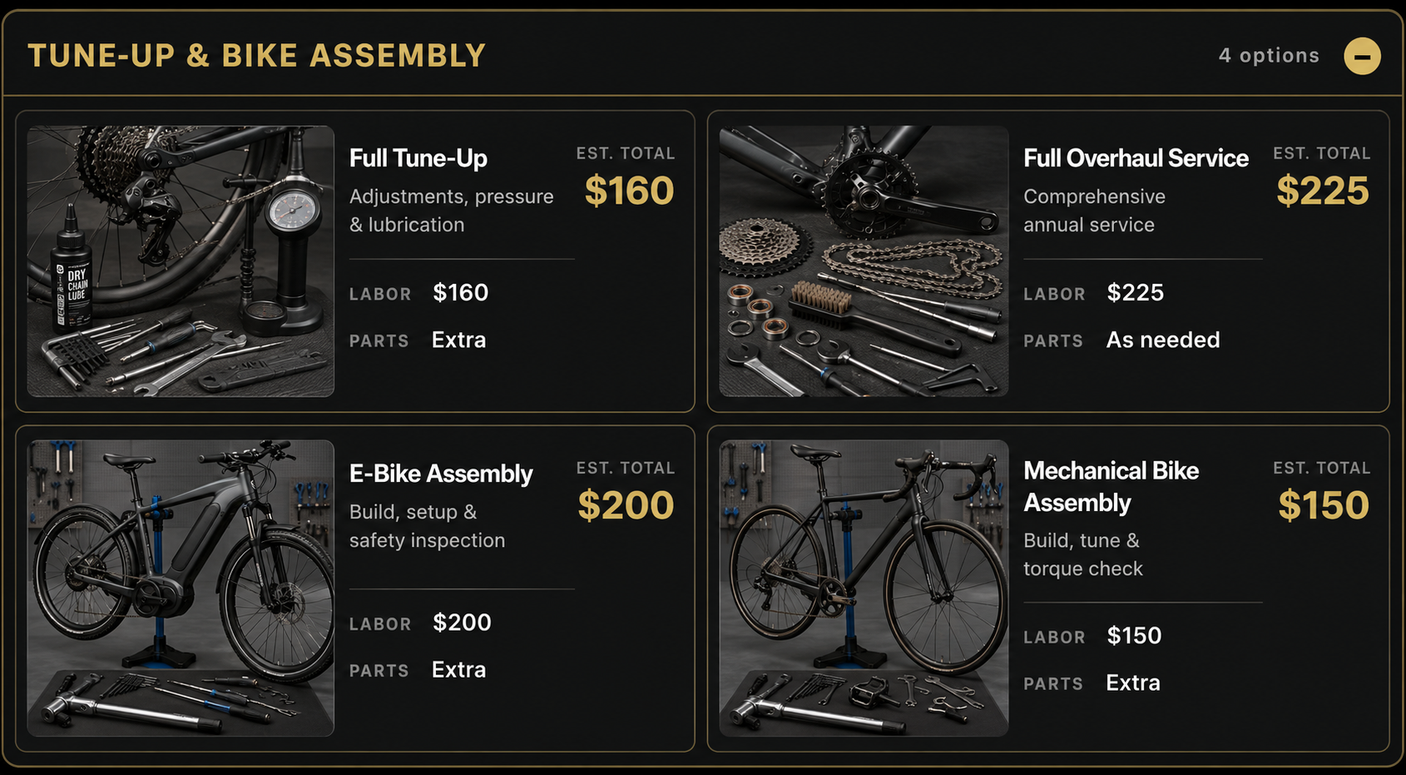 TUNE-UP & BIKE ASSEMBLY