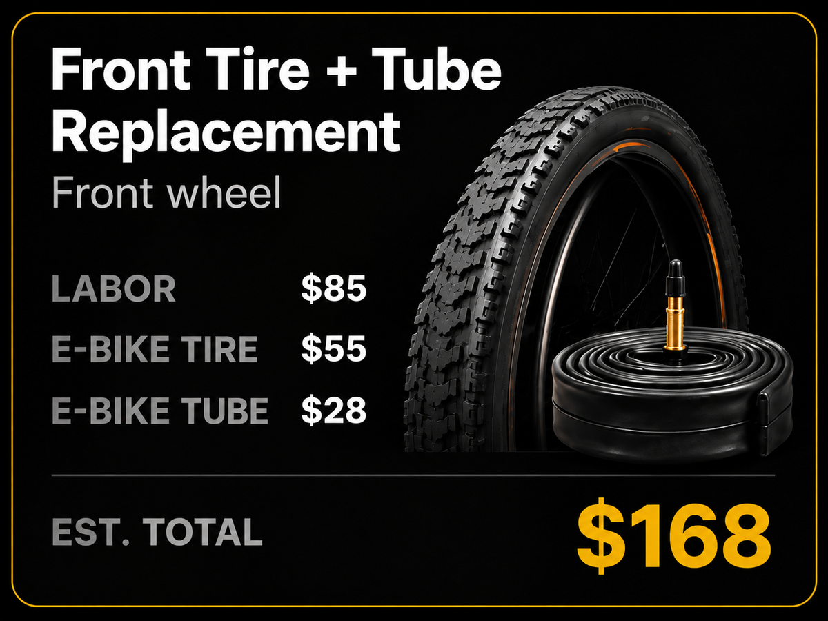 E-Bike Tube & Tire Replacement