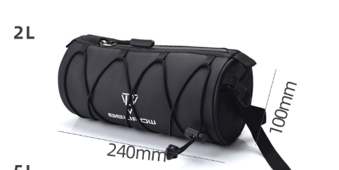 Bike Handlebar Bag Lightweight 4 Mounting Ways on Frame/Seat | Side Mesh,3-Point Install,for Road & MTB,Shoulder Strap
