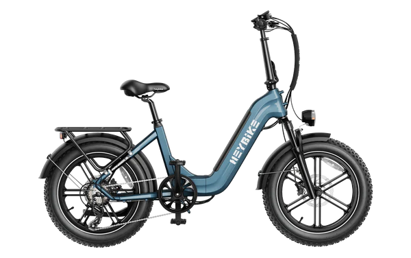 Heybike Ranger S Powerful Folding E-bike with Fat Tires for Versatile Usages-Blue