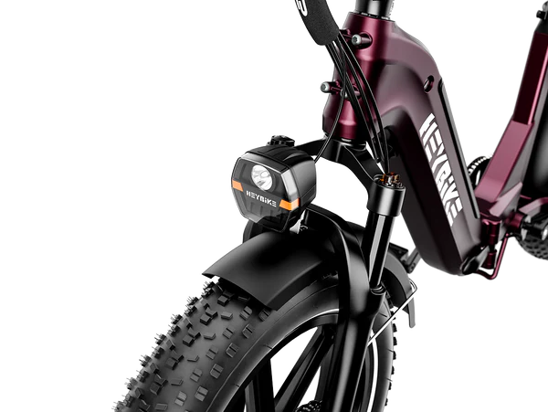 Heybike Ranger S Powerful Folding E-bike with Fat Tires for Versatile Usages-Blue