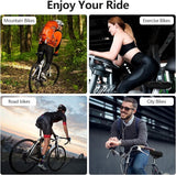 ELV Gel Bike Seat Cushion Cover, Narrow Memory Foam Padded Saddle Cover with Non-Slip Velcro Straps for Peloton, Exercise, Road, Mountain & E-Bikes