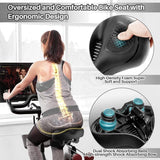 ELV Oversized Bike Seat, Extra Wide Comfort Saddle with High-Density Foam & Shock-Absorbing Springs for Peloton, Exercise & E-Bikes