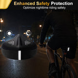 ELV Gel Bike Seat Cushion Cover, Extra Wide Memory Foam Padded Saddle Cover with Non-Slip Straps for Peloton, Exercise Bike & E-Bike