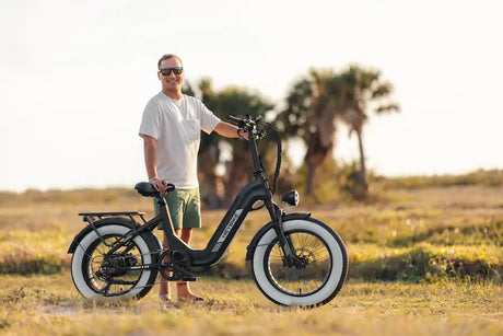 Heybike  Ranger S 2.0  Foldable Step-Thru Fat-Tire 750W Ebike, 55 Miles Max Range, 28MPH - UL Certified - Black