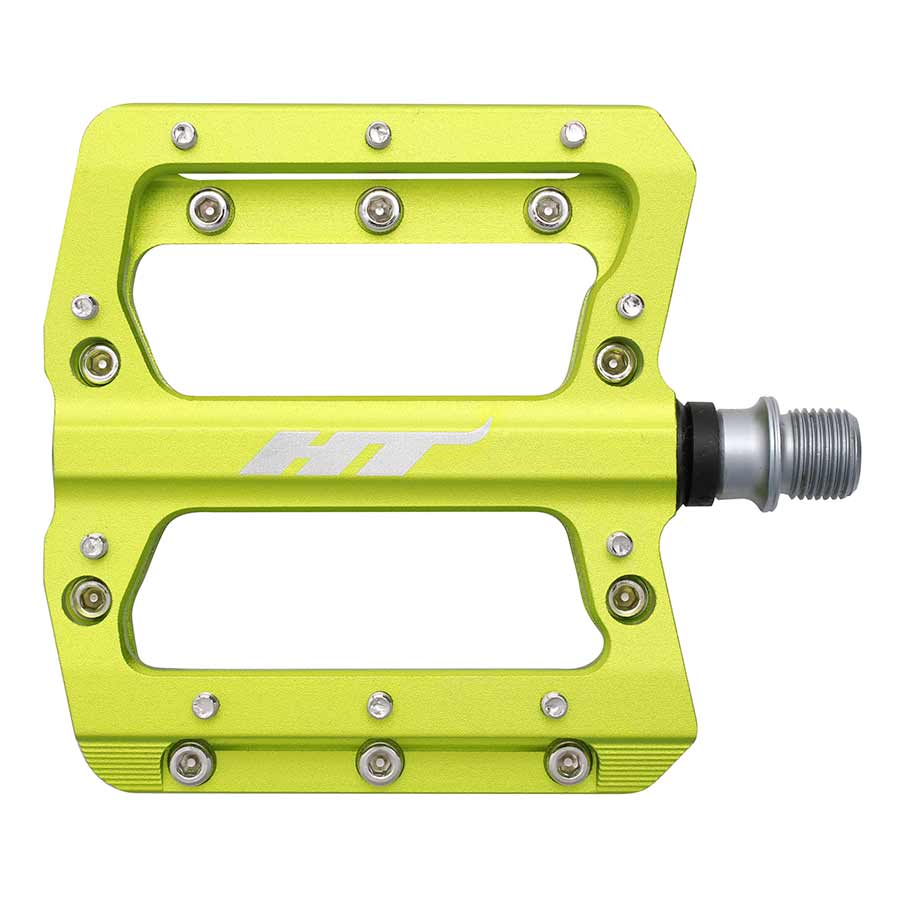 HT Components, AN14A Nano, Platform Pedals, Body: Aluminum, Spindle: Cr-Mo, 9/16'', Purple