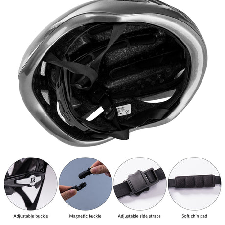 ROCKBROS Road Aero Bike Helmet for Adults TT Triathlon Helmet for Cycling