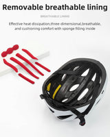 ROCKBROS Lightweight Cycling Helmet with Removable Goggles Sun Visor