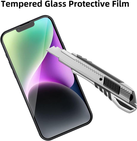 2 Pack Glass Screen Protector Compatible with iPhone 13 Pro Max [9H Hardness]-HD Screen Tempered Glass, Scratch Resistant,Easy Install