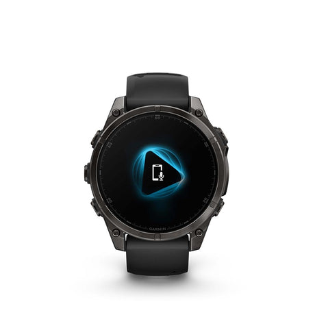 Garmin, fenix 8 AMOLED Sapphire 47mm, Watch, Watch Color: Grey, Wristband: Black/ Pebble Gray - Silicone