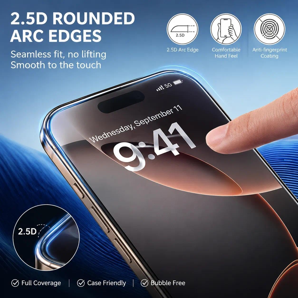 2 Pack Tempered Glass Screen Protector for iPhone 12 Pro Max 6.7-Inch, 9H Hardness, HD Clear, Anti-Scratch, Anti-Fingerprint, Bubble-Free, Ultra Thin, Easy to Install