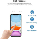 2 Pack Glass Screen Protector Compatible with iPhone 11 [9H Hardness]-HD Screen Tempered Glass, Scratch Resistant,Easy Install