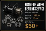 DRIVETRAIN, TUBELESS & BEARING SERVICE
