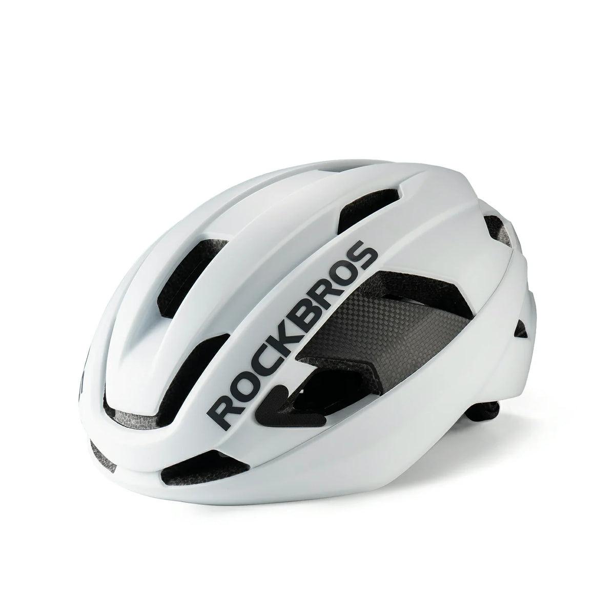 Carbon Fiber Cycling Helmet Antibacterial Lining Ventilated Adjustable Fit 3D-GRID
