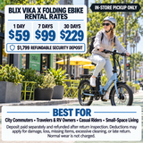 Blix Vika X Folding eBike Rental – Store Pickup Only