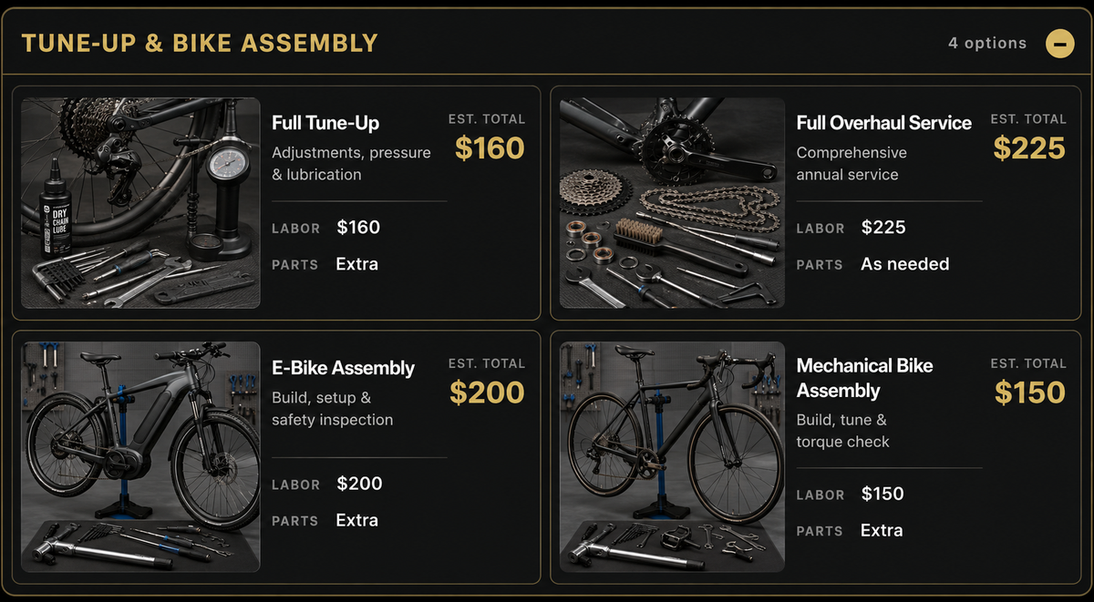 TUNE-UP & BIKE ASSEMBLY