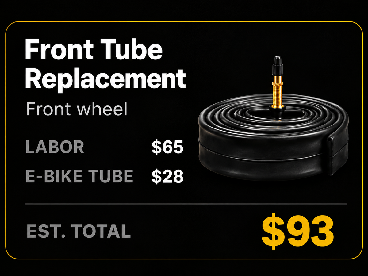 E-Bike Tube & Tire Replacement