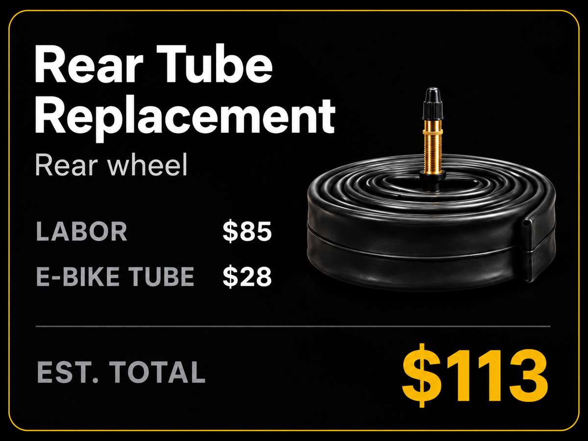 E-Bike Tube & Tire Replacement