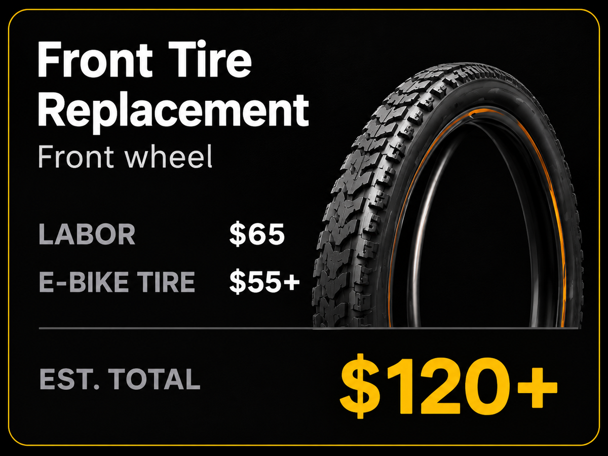 E-Bike Tube & Tire Replacement