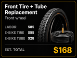 E-Bike Tube & Tire Replacement