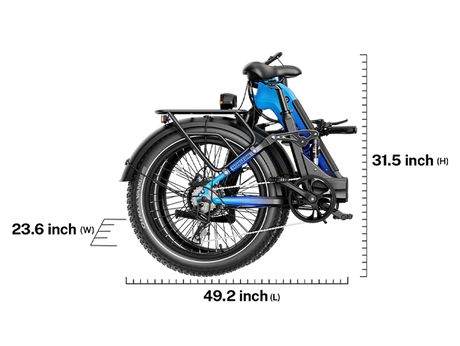 Heybike Horizon 24" Fat Tire Full Suspension Folding