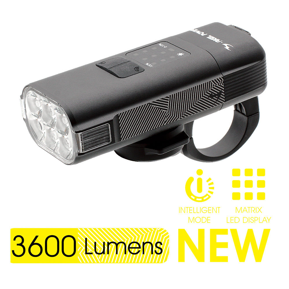 MOON RIGEL POWER BLACK 3600LM HEADLIGHT (85106)