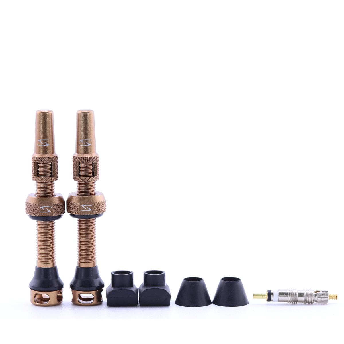 (PV-44/60) High-Flow Tubeless Presta Valve Set - 44mm - 60mm