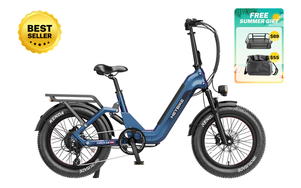 Heybike Ranger   3.0   Pro The Flagship Comfort Folding 20"x4" Fat-tire Ebike