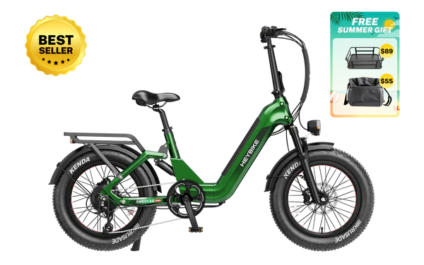 Heybike Ranger   3.0   Pro The Flagship Comfort Folding 20"x4" Fat-tire Ebike