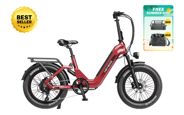 Heybike Ranger   3.0   Pro The Flagship Comfort Folding 20"x4" Fat-tire Ebike