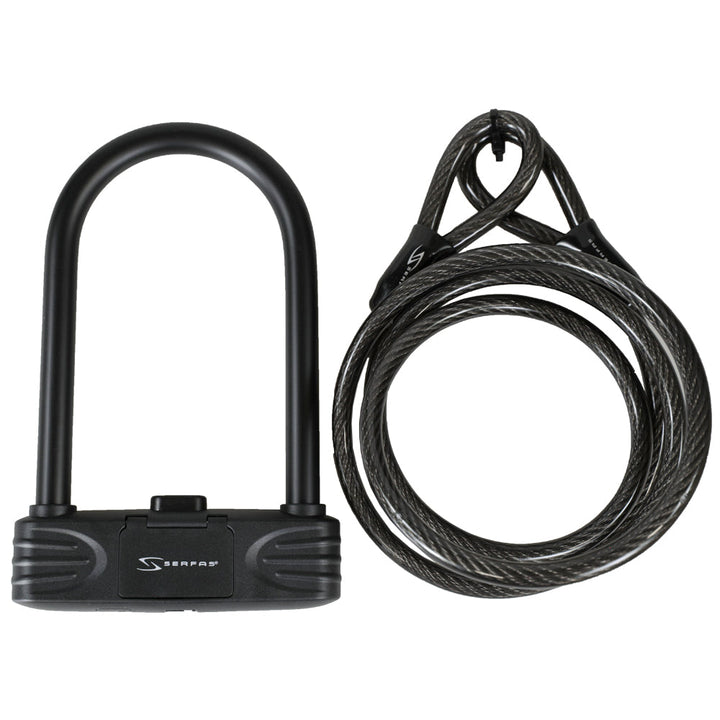 (ULC-165C) Combination U-Lock With Cable