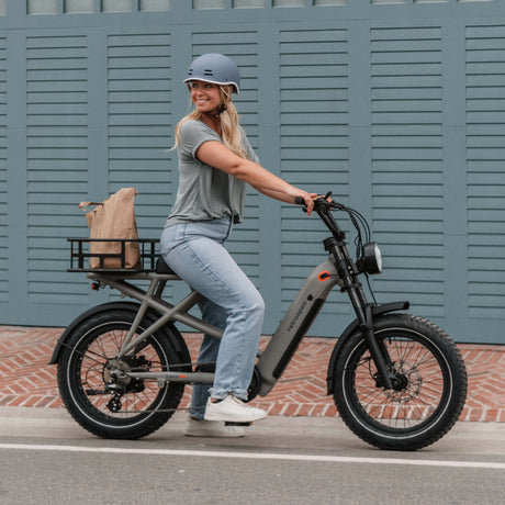 Valen Rev+ Fat Tire Electric Bike - Step Through