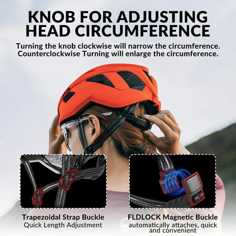 ROCKBROS LK-11 Cycling Helmet Integrated Adjustable Shockproof MTB Road Unisex