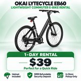 OKAI LyteCycle EB60 Lightweight Commuter E-Bike Rental – Store Pickup Only